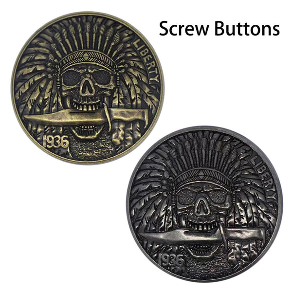Screw Buttons Leathercraft Screw Rivet Leather Decoration buttons