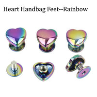rainbow Purse Feet Button Bag Hardware Heart Belt Strap Chicago Screw Back Rivet