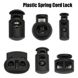 Spring Cord Lock Spring Elastic Fastener Toggles Plastic Cord Lock Button Stopper Slider No Stuck Thread Smooth Easy to Position