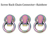 Rainbow Screw Back Chain Connector Wallet Chain Connect Post Screwback O-Ring