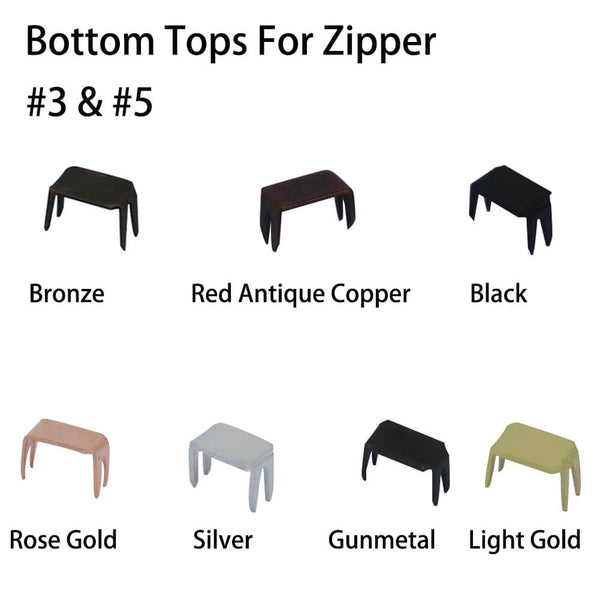 Brass Zipper Bottom Stops for Zipper Repair #5 Zipper Bottom Stops for Zipper Repair