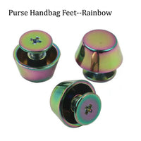 rainbow Purse Handbag Feet Alloy Screw Back Spike Metal Leathercraft Cone Stud