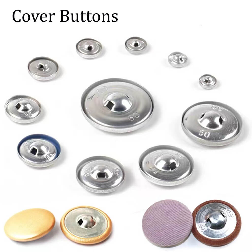 Button Cover Spring cover buttons Aluminum back diy fabric cover button to cover button ...