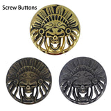 big size Screw Buttons Leathercraft Screw Rivet Leather Decoration buttons
