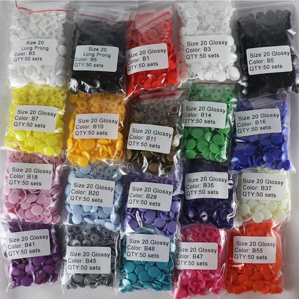 Aazon.co: 100 Sets 9.5 etal Snaps Buttons Tool Kit with Fastener Aazon.co: 100 Sets 9.5 etal Snaps Buttons Tool Kit with Fastener