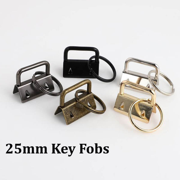Key Fobs Hardware Key Fob Keychain Wristlet with Split Ring Key Fobs
