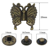 S-13 fashion spring metal snaps Antique Snaps Button Bronze Vintage Metal Snaps