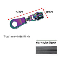 Zipper Sliders Zipper Pull Replacement for Nylon Coil Jacket Zippers