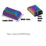 Rainbow Zipper Stopper Zipper Tail Clip Stop Tail Plug Head Screws zipper end