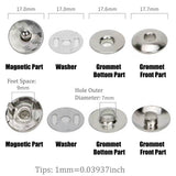 grommet magnetic snaps Magnetic Button Clasps Snaps Magnetic Plum Bag Clasps Button Snaps for Purses 