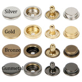 Metal Snap Button Heavy Duty Snaps for Leather,Bracelets,Jeans,Crafts