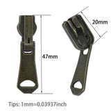 5# Nylon Zipper Rotatable Head Zipper Heads Loose Sliders pulls Nylon zipper pullers