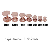 rose gold Rivets For Fabric Rivet For Leather Double Cap Rivets Leather Rivets