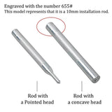Hand-hammered Installation Rod for Fashion Spring Metal Snaps Snap Fasteners Kit