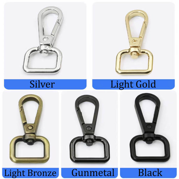 48 Pieces Swivel Clasp Lanyard Snap Hooks Keychain Clip Hooks