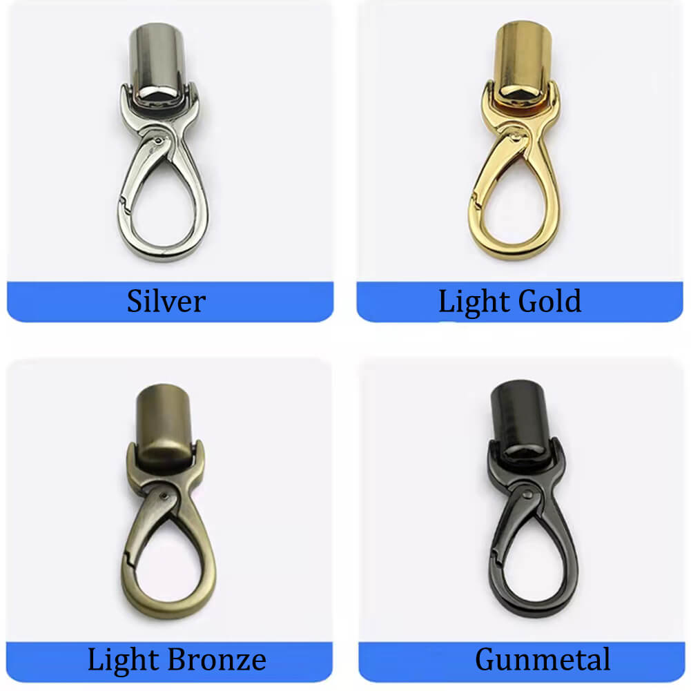 rope end push gate hooks clasps Metal Tassel Cap Swivel Snap Clasp Hook ...