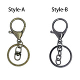 Zinc Alloy Lobster Claw Clasp Keychain Key Ring Loop Key Holders Rings