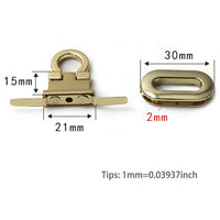 Purse Lock Turn Lock Clasp Purse Closure Twist Lock Leathercraft Accessory Purse Lock