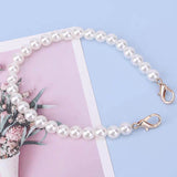 Pearl Bead Replacement Chain Strap Handbag Chain Accessory Pearl Chain