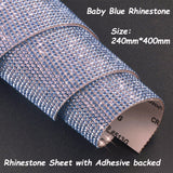 Rhinestone Sheet W Adhesive backed--Baby Blue Rhinestone