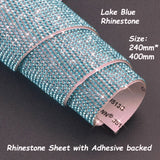 Rhinestone Sheet W Adhesive backed--Lake blue Rhinestone