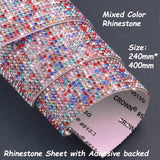 Rhinestone Sheet W Adhesive backed--Mixed Color Rhinestone
