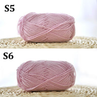 4 Shares Combed Milk Cotton Yarn (51 Colors Available)
