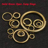 Solid Brass Open Jump Rings Split Keychain Ring Brass Jump Round Rings