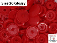 B38 Red Plastic Button Snaps Plastic Clothing Snaps Fabric Fasteners