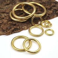 5 PCS No Slit O-Rings--Solid Brass