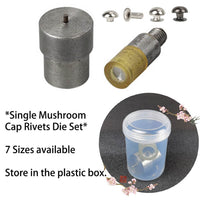 Single Mushroom Cap Rivets Dies (7 sizes available)