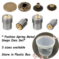 Metal Snaps Button Die Set Metal Snaps For Clothing Snap On Button Kit