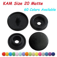 KAM Size 20 Matte Plastic Snaps Fasteners Plastic KAM Snap Buttons Kit