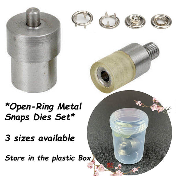 Metal Open Ring Prong Ring Snaps