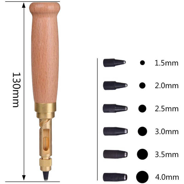  SKYZONAL DIY Leather Craft 11pcs Craft Tool Die Punch Snap kit  Rivet Setter with Base for Punch Hole and Install Rivet Button