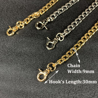 Flat Chain Hooks Strap Handbag Chain Purse Straps Shoulder DIY Chains