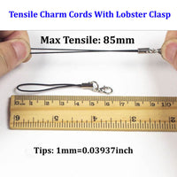 Tensile Charm Cords With Lobster Clasp Use Trinkets Charm Badge Holder