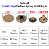 Leather Snaps Dies Set Metal Snaps For Clothing Snap On Button Die Set