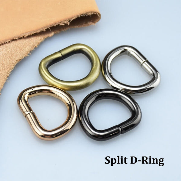 Split D Rings for Straps Bag Purse Belting Leather D-Ring Leathercraft