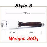 Leather Nylon Carving Hammer Leather Craft Wooden Handle Cowhide Tool